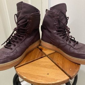 Nike SF AF1 vintage wine